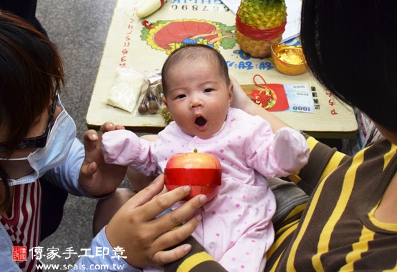 張寶寶(台中西區到府嬰兒寶寶滿月剃頭理髮、免費到府嬰兒剃胎毛儀式吉祥話)。到府剃頭剃胎毛主持、專業拍照、DVD光碟、證書。★購買「臍帶章、肚臍章、胎毛筆刷印章」贈送：剃頭、收涎、抓周，三選一。2015.12.13 照片6